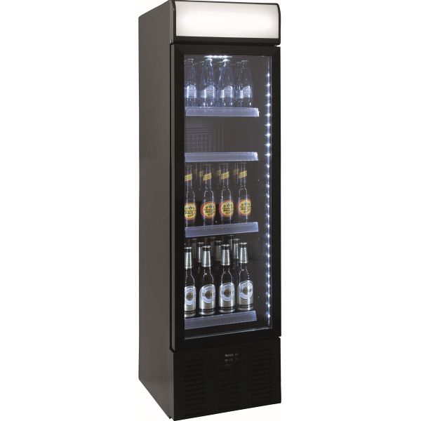 Getränkekühlschrank Werbetafel schmal DK105